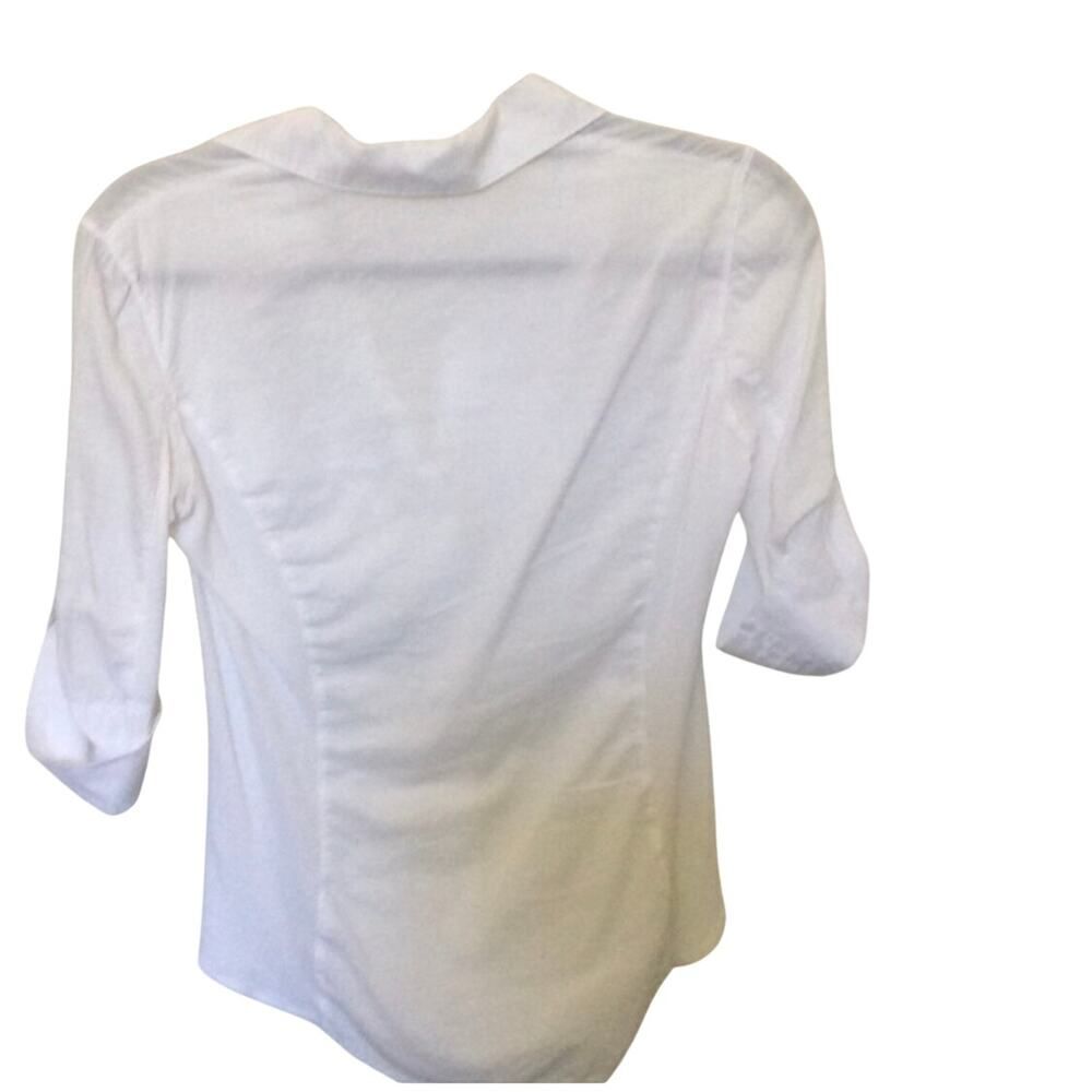 Standard James Perse Slub Contrast Panel Button Down Shirt Size 2 white - Picture 2 of 3